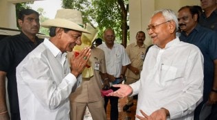 Nitish shares stage with KCR, lashes out at Modi govt