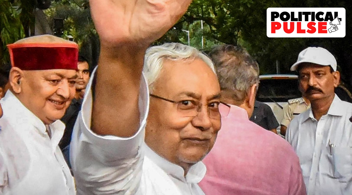 The changing colours of Nitish Kumar