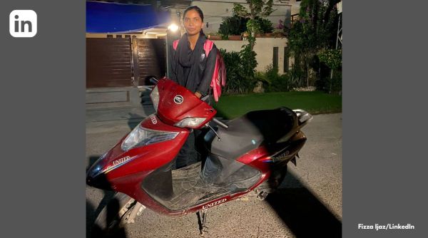 Pakistan delivery woman, Pakistani KFC delivery woman, Pakistan delivery woman design student, Viral LinkedIn post Pakistan delivery woman, Indian Express