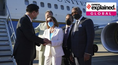 taiwan, pelosi taiwan visit, china taiwan, one china policy, india taiwan ties, nancy pelosi news, who is pelosi, indian express