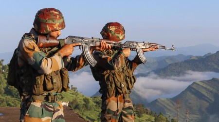 Army troops on Monday night killed two infiltrators in Nowshera sector of Jammu and Kashmir’s border district of Rajouri. (PTI photo for representation)