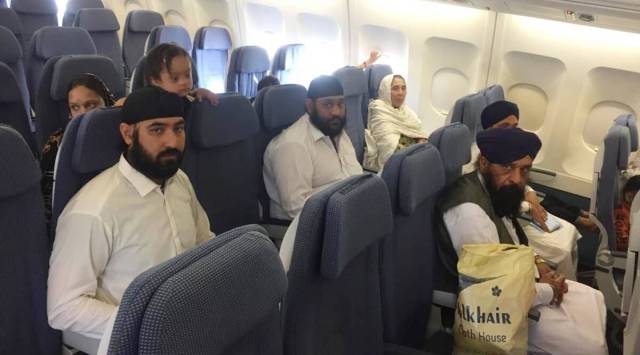 A batch of 30 Afghan Sikhs previously evacuated by Indian government. (Express File Photo)