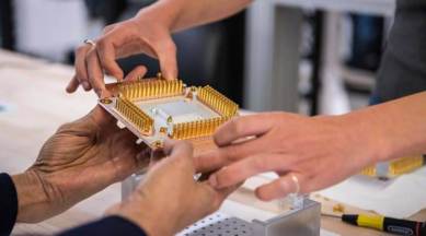 Traditional cryptographic systems can be completely or partially cracked with the help of quantum computers in a matter of minutes, they noted. In pic, a handout picture from October 2019 shows a component of Google's Quantum Computer in the Santa Barbara lab, California, U.S. Picture taken in October 2019. (Photo: Google/Handout via REUTERS/Representational image)