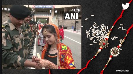Raksha Bandhan 2022, Rakhi festival, PM Modi celebrates Raksha Bandhan, BSF and ITBP celebrate Raksha Bandhan with civilians, Santhal tribe Rakhi on trees, Indian Express