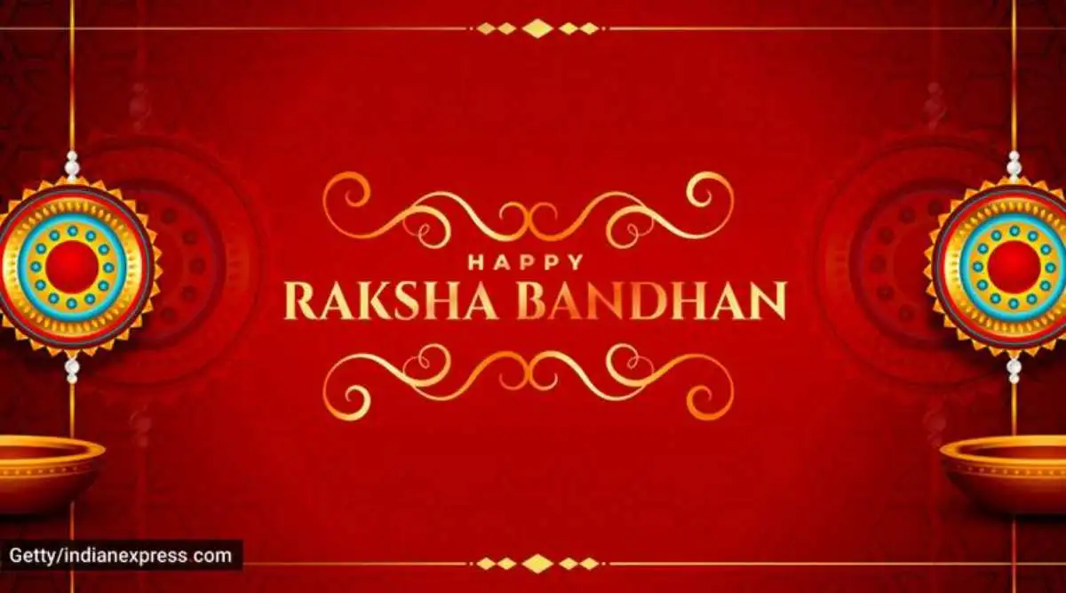 Premium Vector | Happy raksha bandhan instagram social media post template  in hindi language with hindi calligraphy