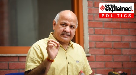 Deputy Chief Minister of Delhi Manish Sisodia addresses a press conference in New Delhi. (PTI Photo/File)