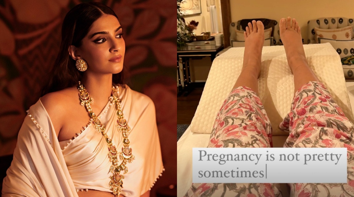 Sonam Kapoor shares photo of her swollen feet, says pregnancy is 'not  pretty sometimes' | Entertainment News,The Indian Express