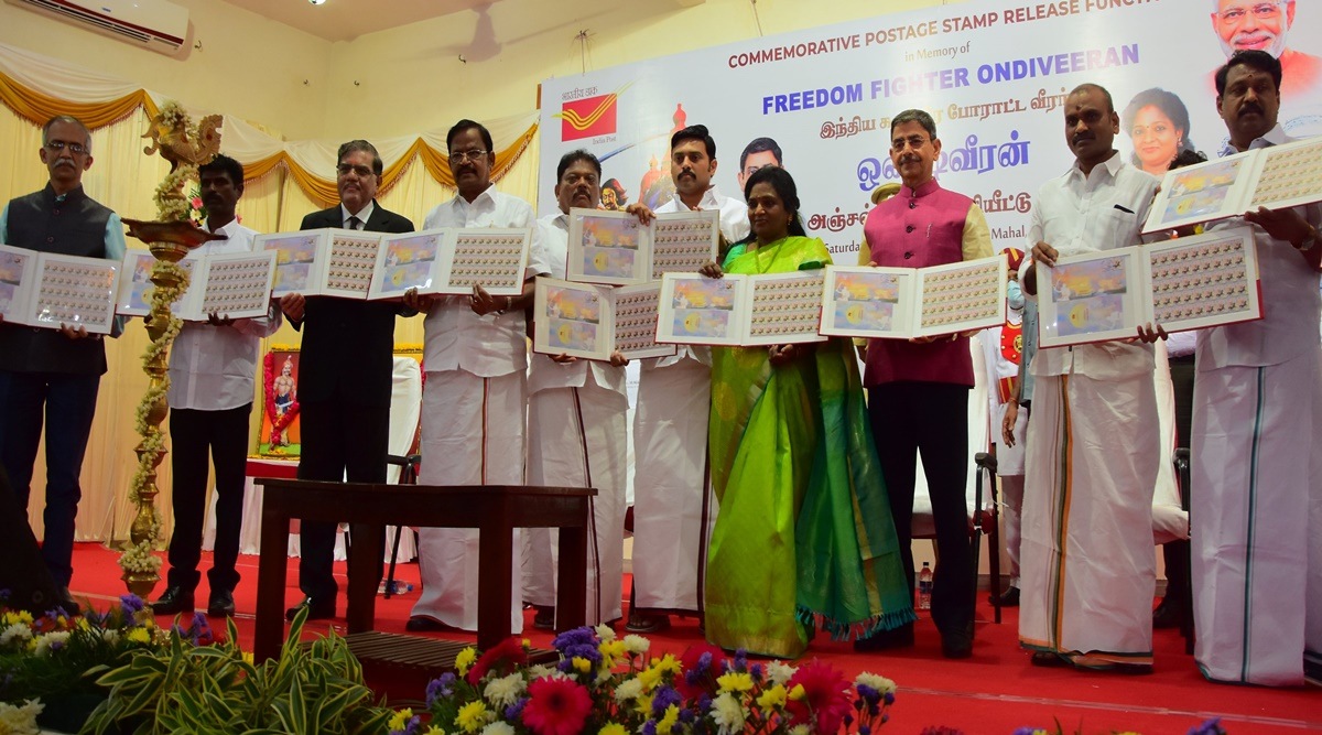 Tamil Nadu Governor R N Ravi releases postal stamp on freedom fighter