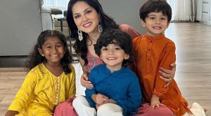 Inside Sunny Leone’s kids Nisha, Noah, and Asher’s Raksha Bandhan