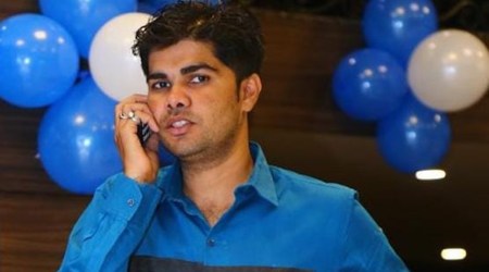 Assistant head constable of Surat police, Vipul Koradia.(Express Photo)