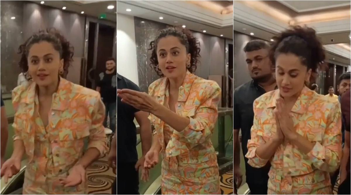 Mahera Khan Ki Choot - Taapsee Pannu folds hands after argument with paparazzi, says 'Actor hi  hamesha galat hota hai'. Watch video | Entertainment News,The Indian Express