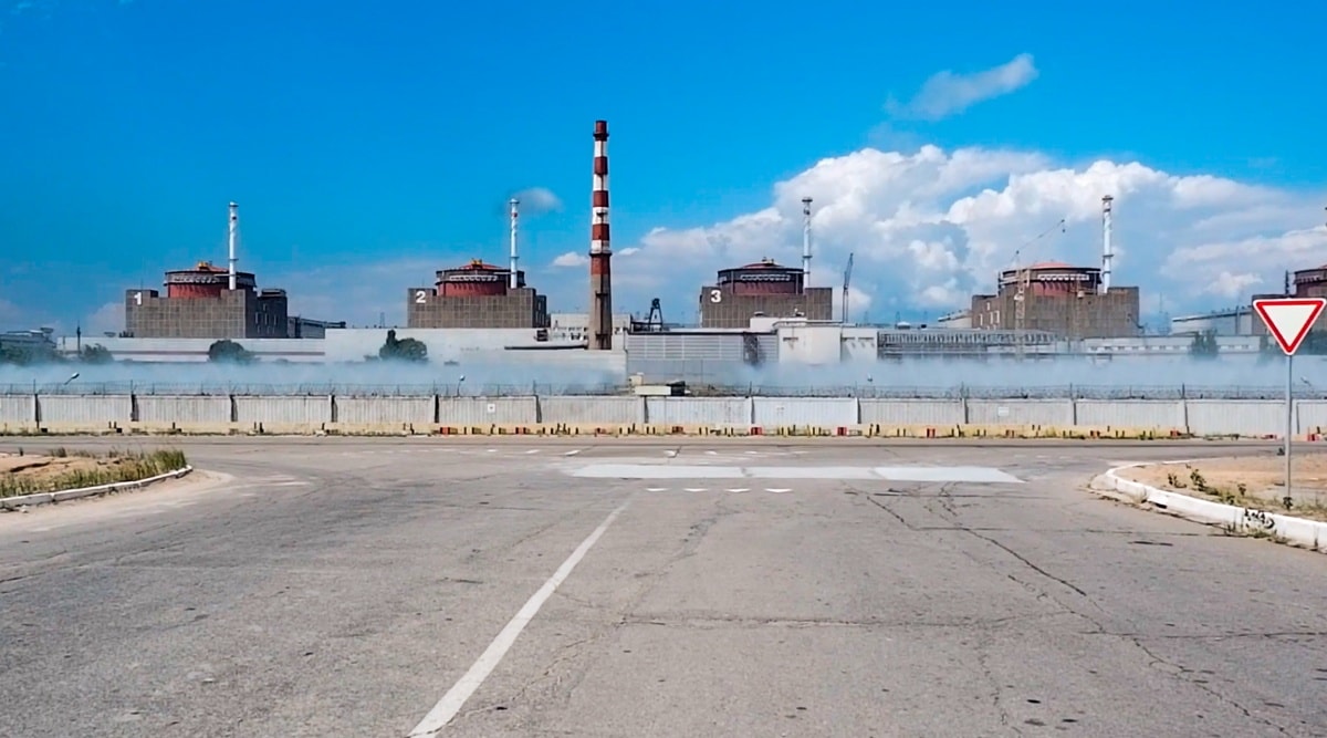 A general view of the Zaporizhzhia Nuclear Power Station in territory under Russian military control, southeastern Ukraine. (AP)