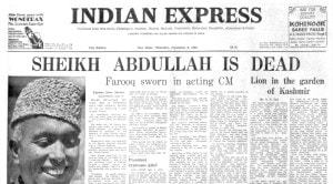 Sheikh Abdullah Dies, Indo-France Talks, Foreign Borrowing, Arab Peace Talks, Soviet Leader Dies, Punjab news, Chandigarh city news, Chandigarh, India news, Indian Express News Service, Express News Service, Express News, Indian Express India News