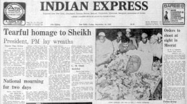 Sheikh Abdullah, Meerut Riots, National Mourning, Israel Recognised, Israel, Gunmen Captured, Indian express, Opinion, Editorial, Current Affairs