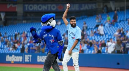 Punjabi singing sensation AP Dhillon throws official ceremonial first pitch  for baseball team Toronto Blue Jays
