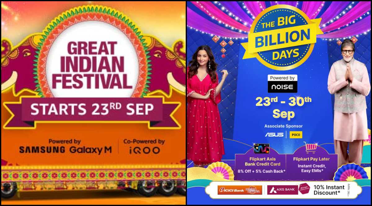amazon sale, amazon great indian festival, flipkart, flipkart big billion days sale,