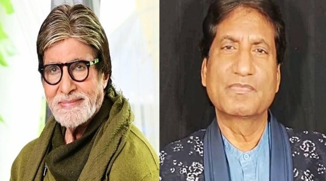 Amitabh Bachchan and Raju Srivastava