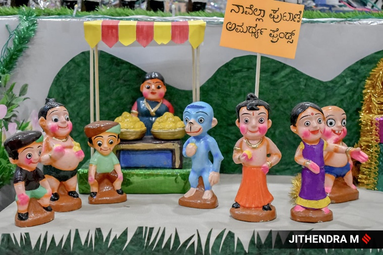 Navratri, Navratri festival, Bombe Habba, festival of dolls, Bombe Habba celebration Karnataka, Bombe Habba Mysore, doll festival in Mysore, Bombe Habba photographs, indian express news