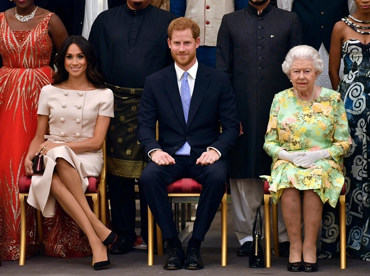 Prince Harry, Prince Harry military outfit, Prince Harry military uniform, Prince Harry and Meghan Markle, Prince Harry Queen Elizabeth funeral, indian express news