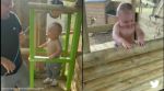 father builds playhouse for little boy, father surprises boy, little boy's cute reaction, baby video, indian express