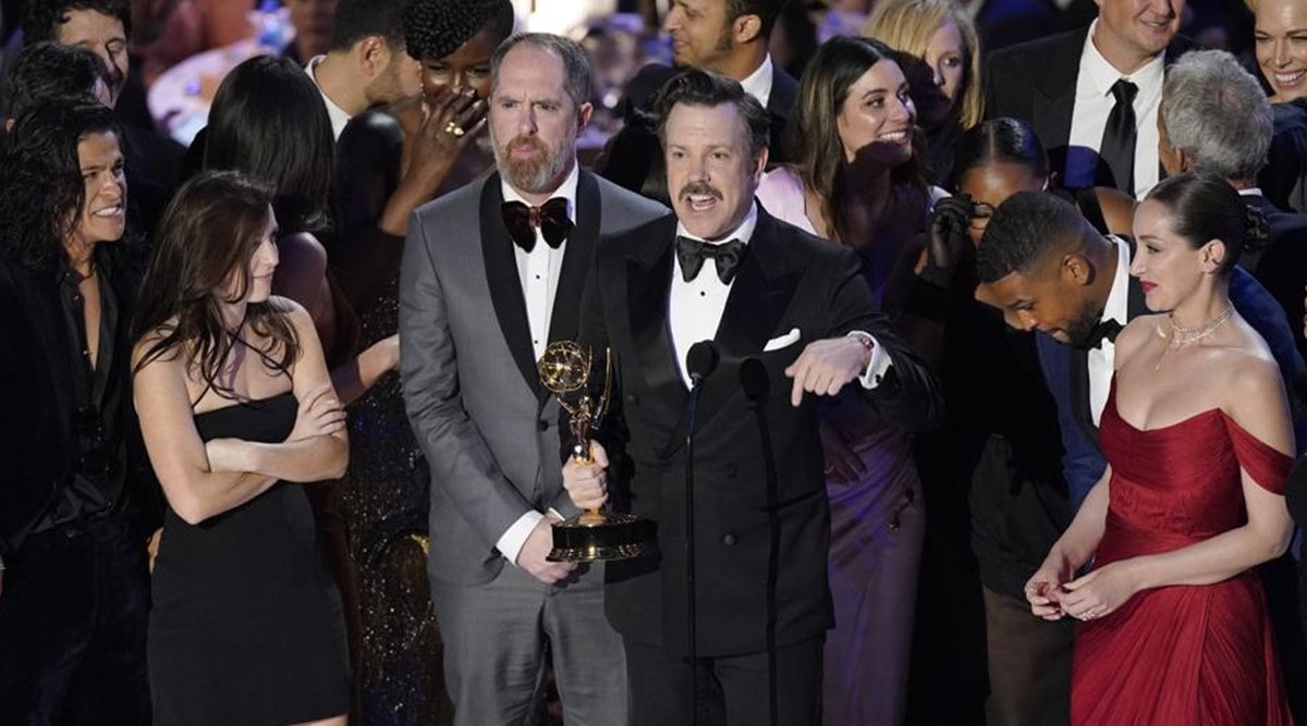 Jason Sudeikis and the cast of Ted Lasso