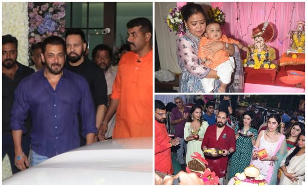 Ganpati Visarjan 2022 Salman Khan, Bharti Singh, Mika Singh bid Bappa goodbye