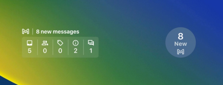 Gmail widget iOS 16 