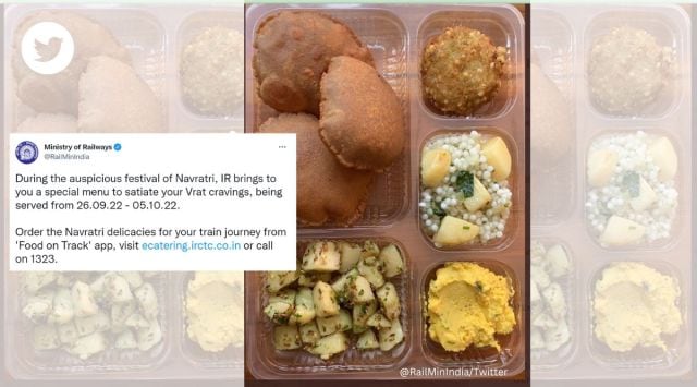 Indian Railways, Navratri food, fast food menu, Vrat menu, fasting, Navratri, Indian trains, IRCTC, Hindu festival, trending, viral