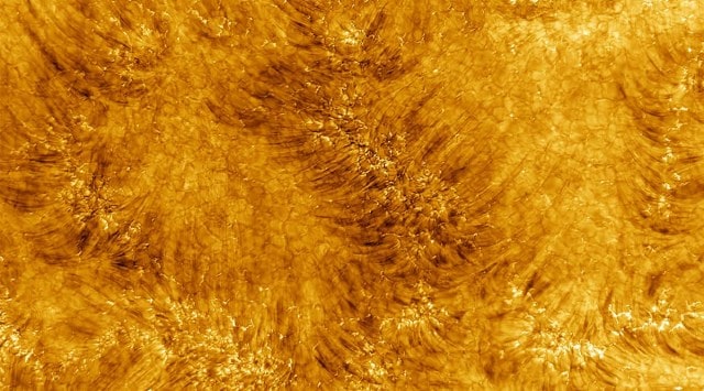 high resolution image of the sun's chromosphere