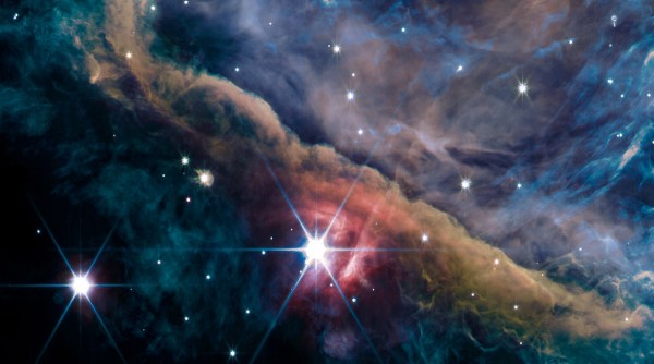 Orion nebula image taken by JWST cropped