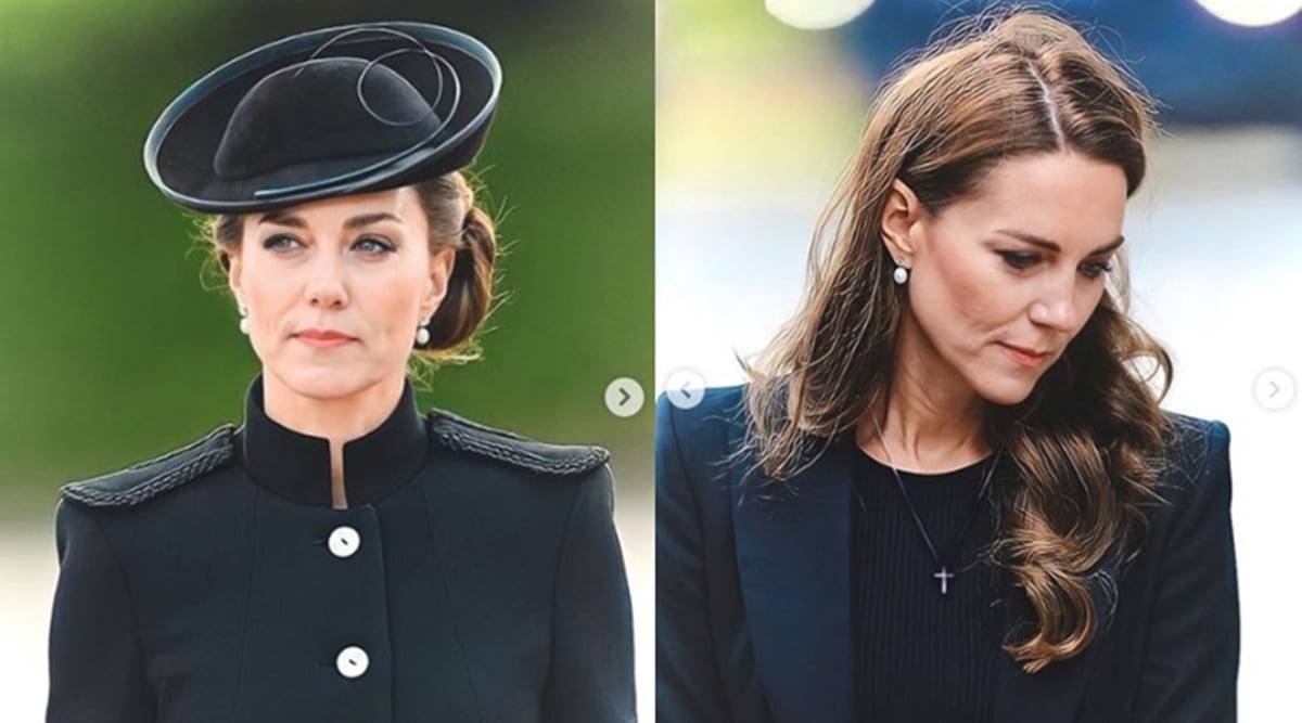 Kate Middleton Ventured Into the Cold in a Strapless Black McQueen Dress