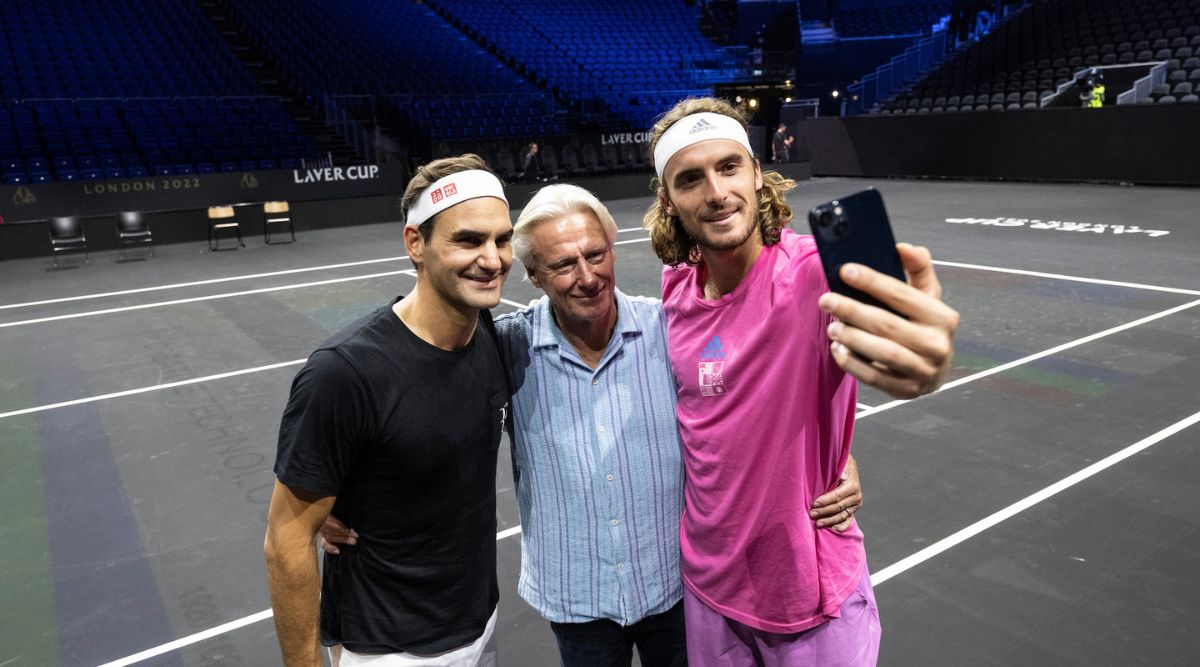 WATCH Roger Federer preparing for Laver Cup with Bjorn Borg
