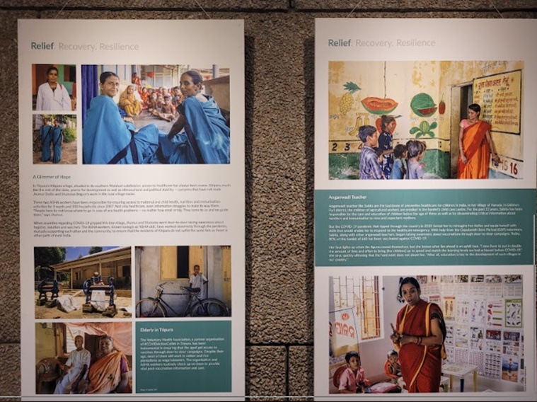 'Onward Together' photo exhibition, photo exhibition in Delhi, marginalised communities, Covid-19 pandemic impact, COVIDActionCollab, Covid photos, indian express news