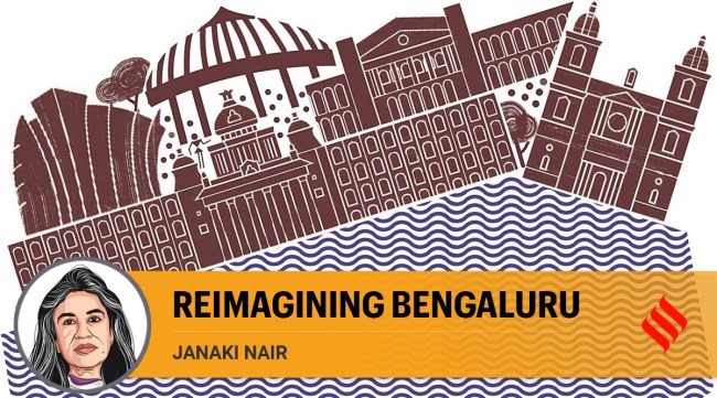 Sustaining this link between the city and tank building — which was recognised even by the erstwhile princely Mysore government (though damming of the Arkavathi was also undertaken ) — is another principle of town planning that has been buried in concrete. (Illustration by C R Sasikumar)
