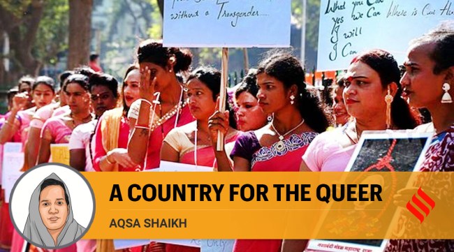 Aqsa Shaikh writes: For most of us, our interactions with people from the Hijra and Kinnar community are limited to such brief interludes at traffic signals, on trains, or when they visit our homes for badhai. (Express/File)