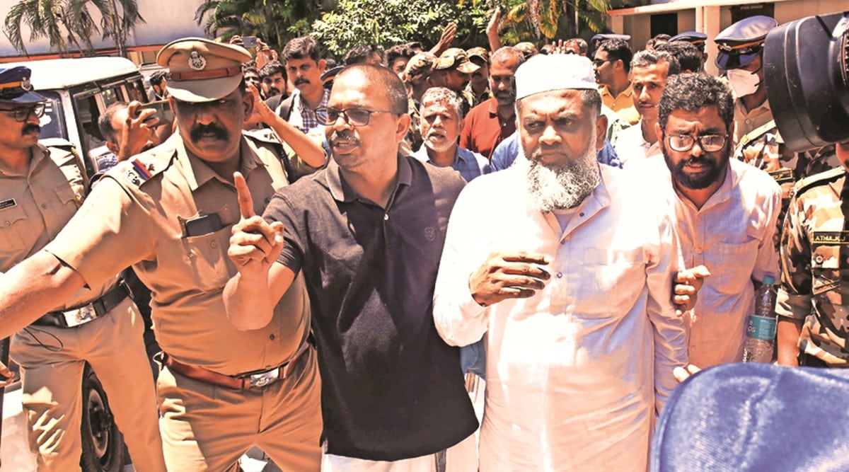 Kochi: Popular Front of India (PFI) members after being produced before court following a nationwide raid spearheaded by the National Investigation Agency (NIA) on Thursday, in Kochi, Saturday, Sept. 24, 2022. (PTI Photo)