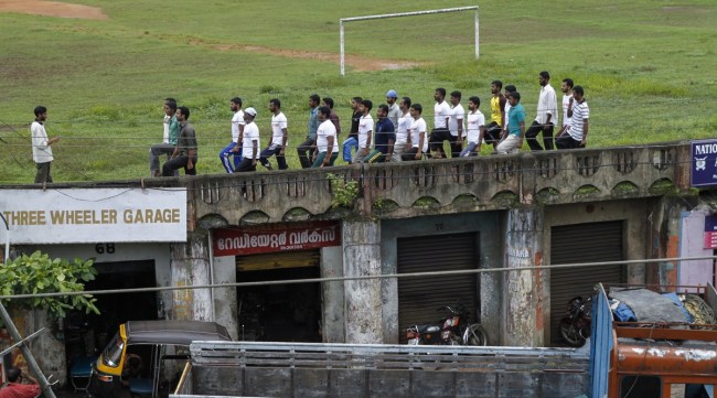 PFI members train in Kottayam, Kerala, in 2010. (PTI/File)
