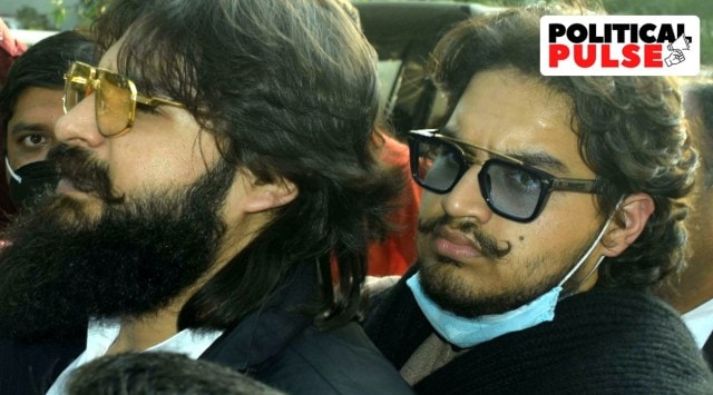 Mafia converted politician Mukhtar Ansari's son Abbas Ansari and Umar Ansari (Express Photo)