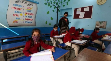 Minister Harjot Singh Bains said Rs 123.62 crore has been sanctioned for this purpose under "Financial Support for up-keeping of Government Schools." (Express file photo by Gurmeet Singh)