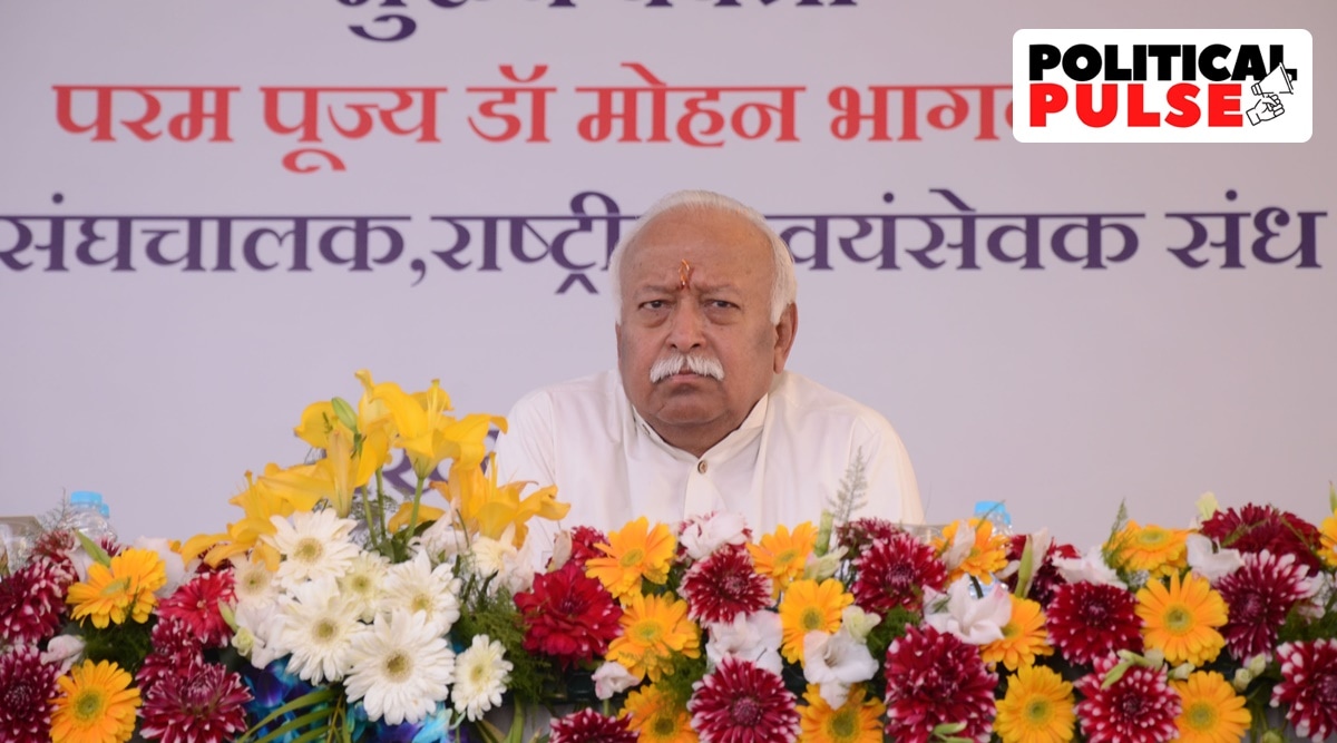 RSS chief Mohan Bhagwat met five Muslim intellectuals, addressing issues ranging from cow slaughter to the use of derogatory references. (Express file)