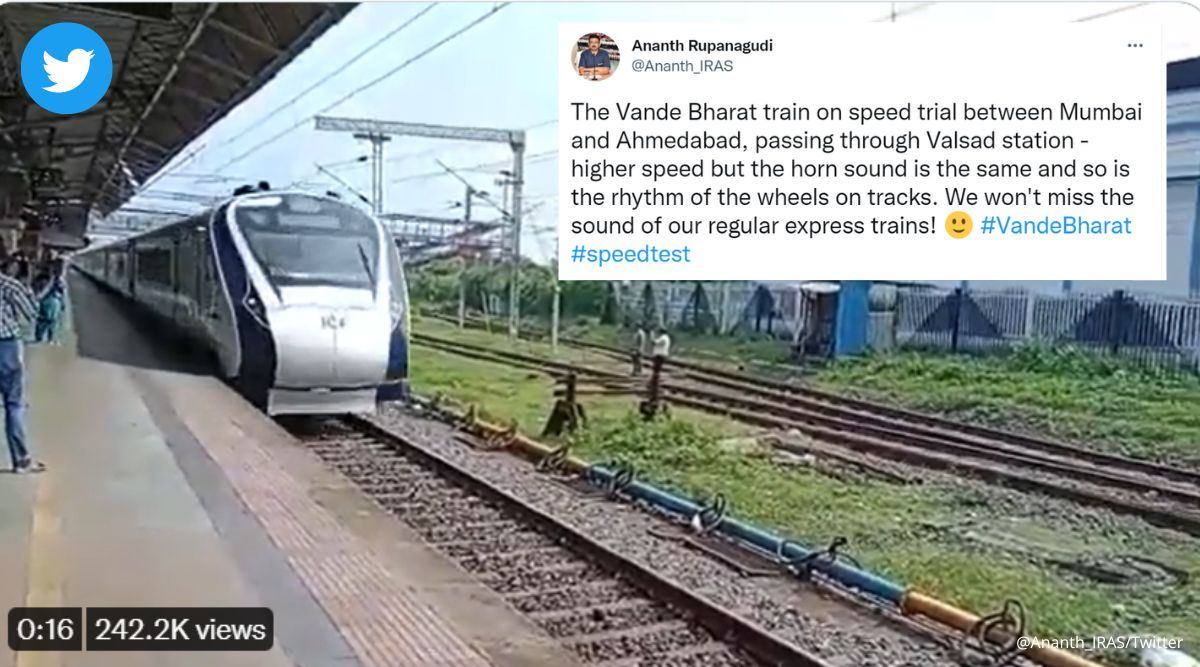 sound, rhythm of vande bharat train evokes nostalgia, says bureaucrat; quality, safety matter more, netizen replies | trending news,the indian express