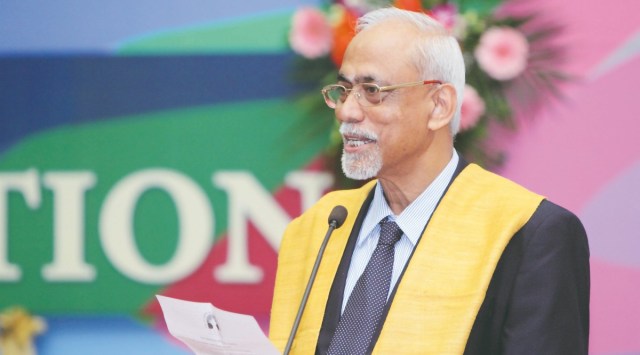 Professor S Parsuraman, former director of Tata Institute of Social Science (TISS). (Twitter/@TISSpeak)
