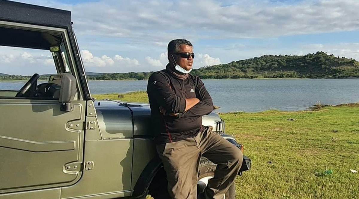 Captain Santhosh Kumar (retd) has been working to restore connectivity between lakes through storm-water drains in Karnataka's Anekal taluk. (Express Photo)