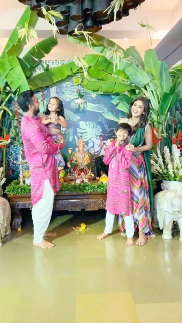 Shilpa Shetty Kundra, raj kundra ganesh puja