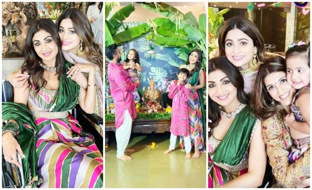 Shilpa Shetty Kundra, raj kundra ganesh puja photos
