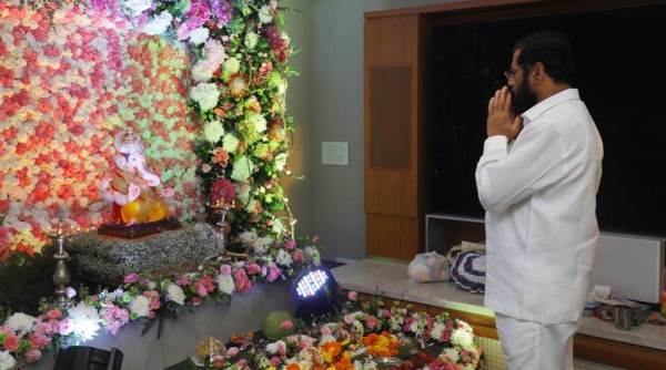 Shinde house Ganesh puja