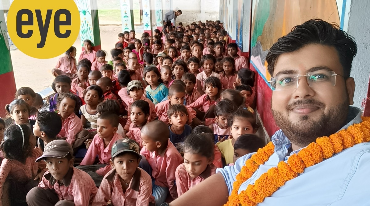 Teacher's Day, Teacher's Day Special, Teacher's Day 2022, Shivendra Singh Baghel, who is Shivendra Singh Baghel, government school teacher, eye 2022, sunday eye, indian express news