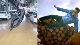 Shruti Haasan recreates iconic step of dad Kamal Haasan in insta video (Image: Instagram/Shruti Haasan)