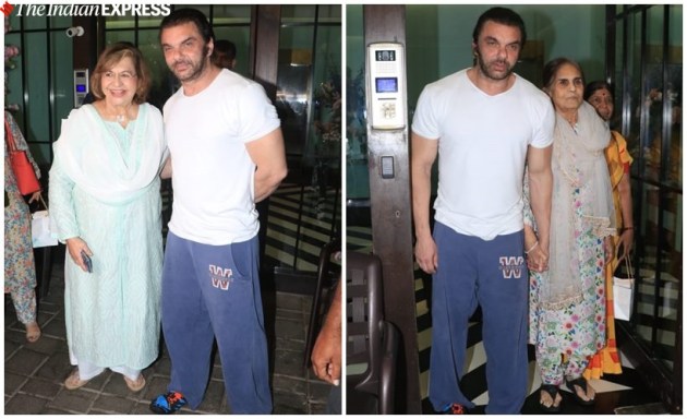 Sohail Khan was seen with Helen and Salma Khan