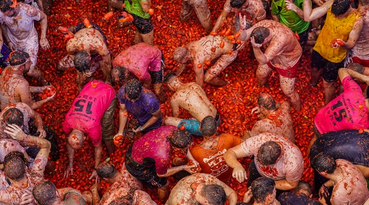 Spaniards paint the town red at Tomatina 2022 | Lifestyle Gallery News,The  Indian Express
